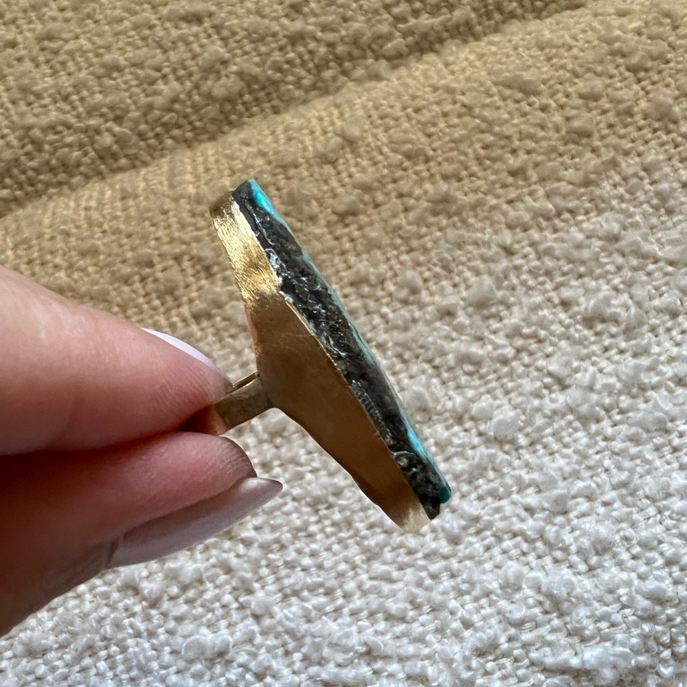 18k Solid Gold Ring - image 6